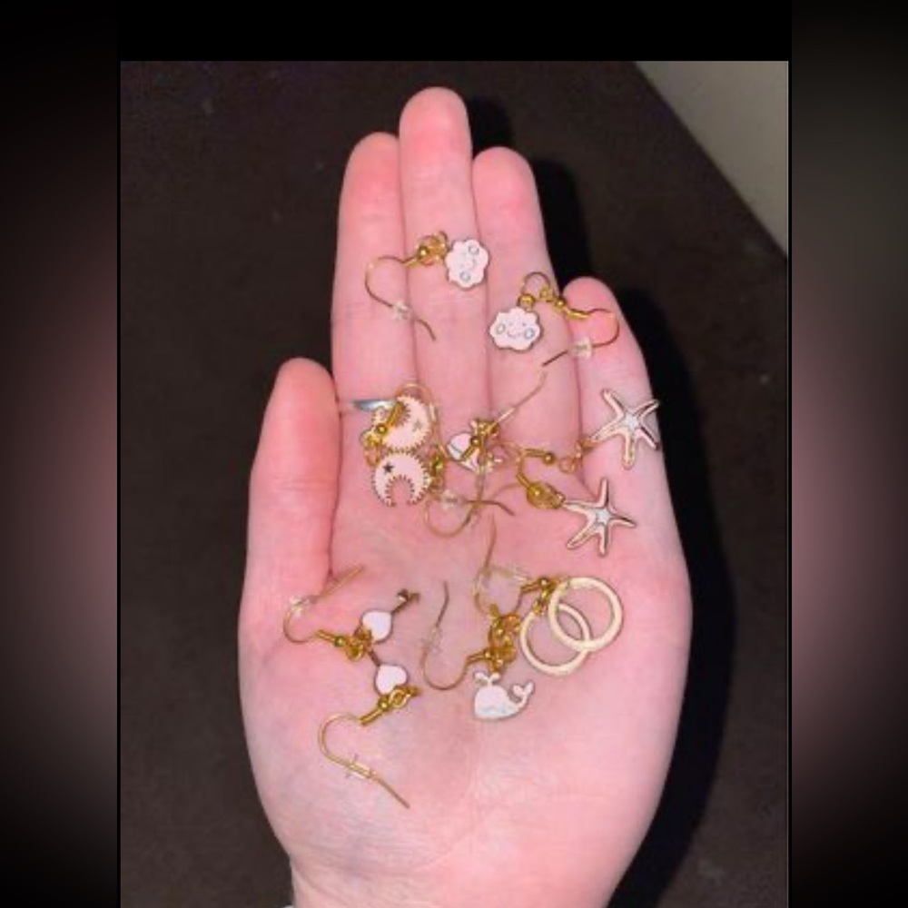 Homemade earrings 6 pairs